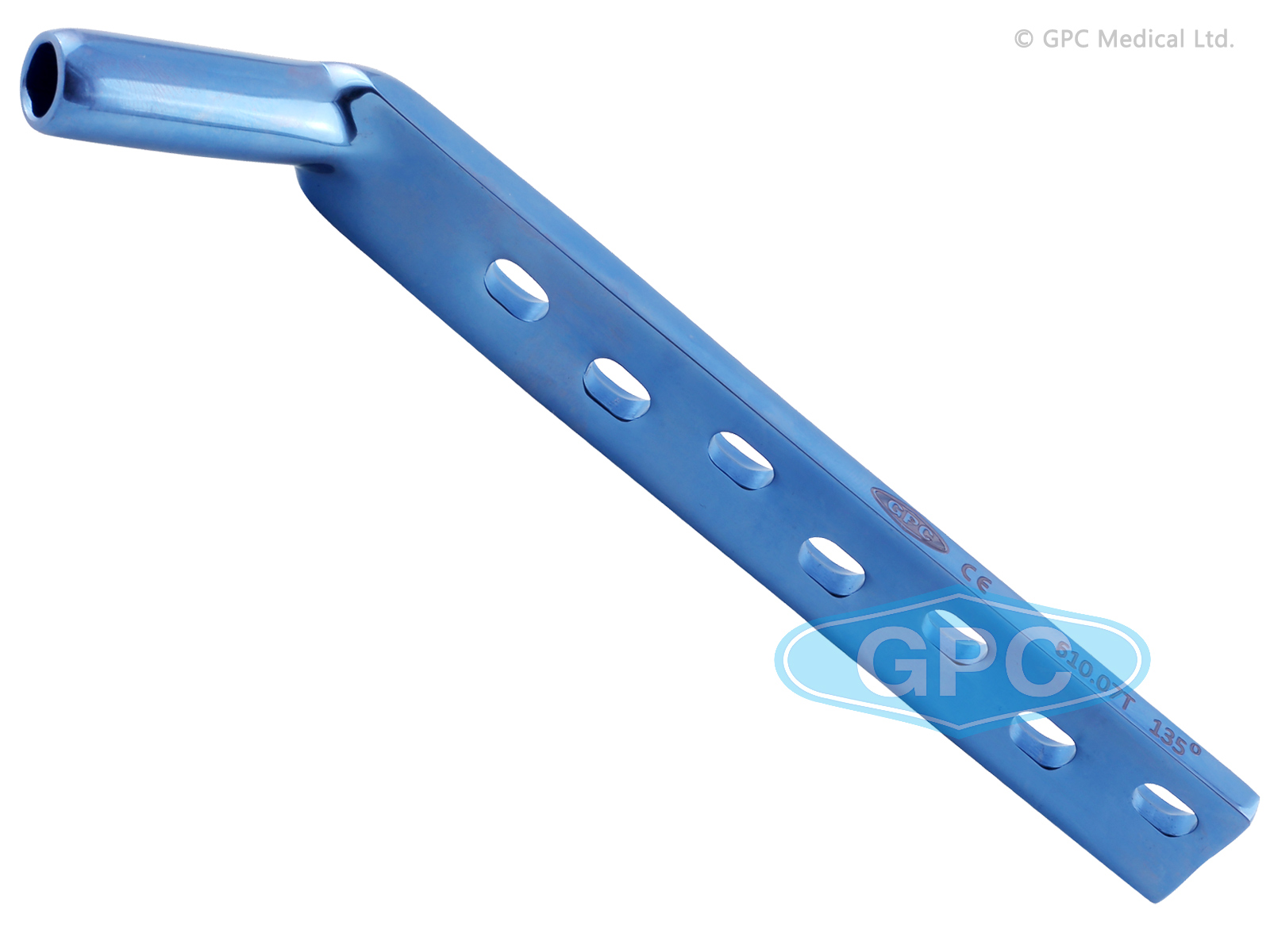 Placa tipo barril con tornillo dinámico de cadera DHS, 4.5 mm