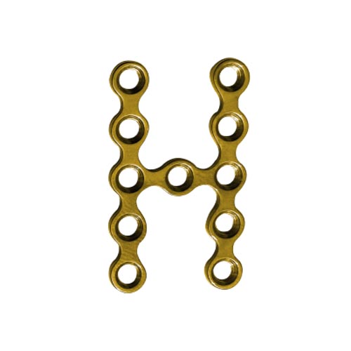 Placa fix<em>LOCK</em> en ‘H’, Tipo II, 2,0 mm, 5+1+5 orificios
